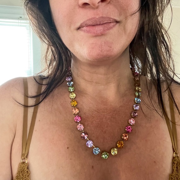 Loren Hope Retired Arista Rainbow Ombré Necklace. 17”-21”. NWT - Picture 15 of 16